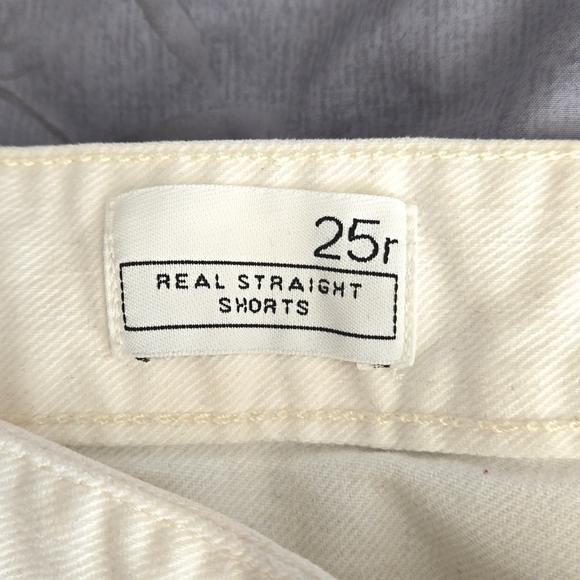 GAP Denim Shorts White Wash Size 25r - Picture 4 of 5
